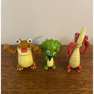 Lot Of 3 Disney Gigantosaurus Mazu Rocky Tiny Dinosaur Action Figures Jakks